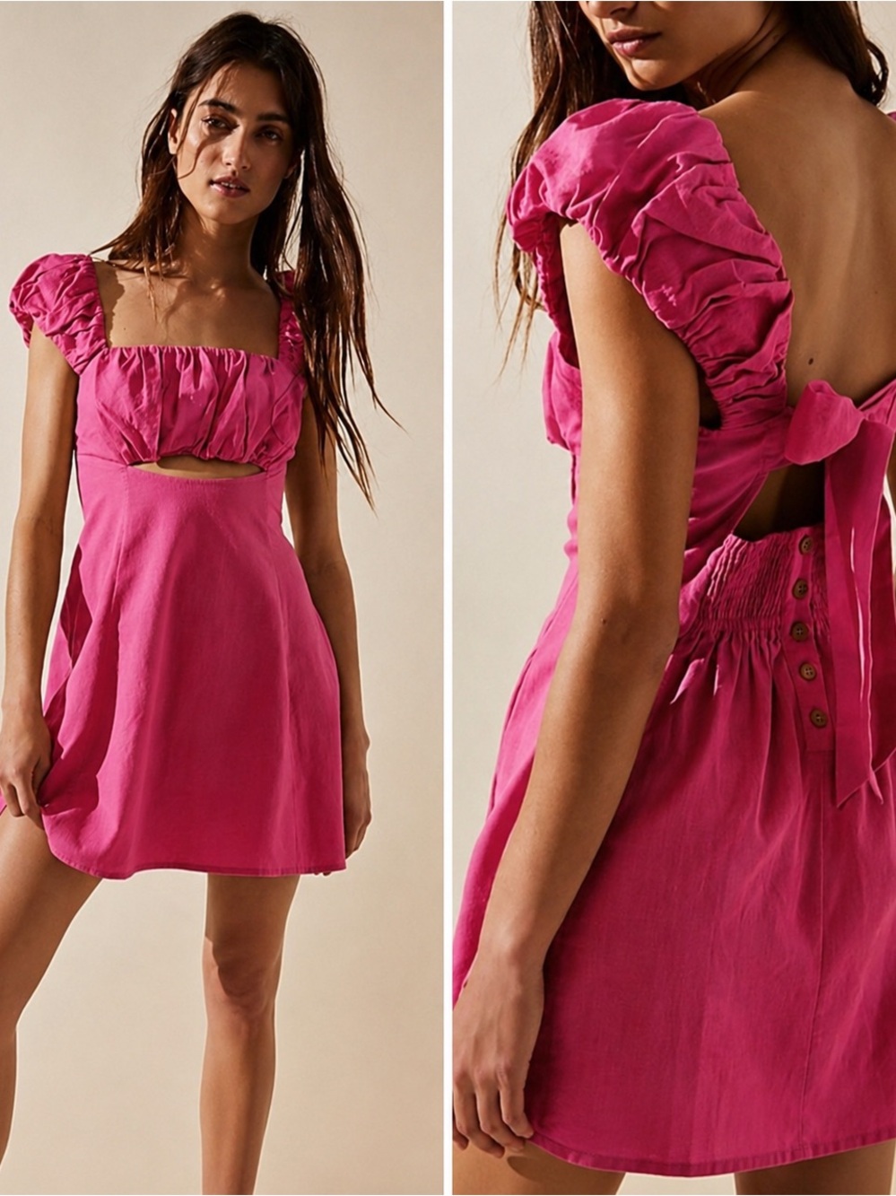Free People Bom Bom Island Mini in Pink Phenom size Medium.